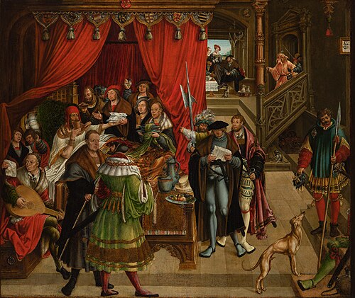 Sick Alexander the Great and his Physician Philippos, 1517, Hans Wertinger