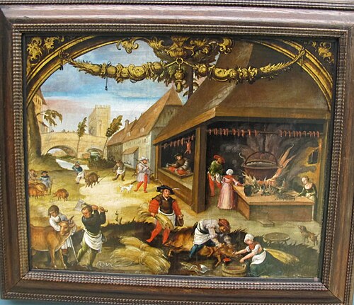 Labors of the Months: December, 1521, Hans Wertinger