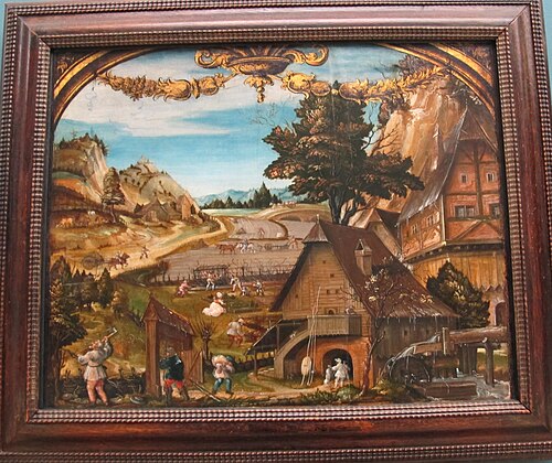 Labors of the Months: March, 1521, Hans Wertinger