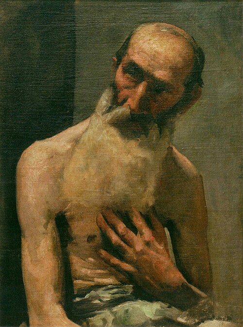 Old Man, 1886, Harada Naojirō