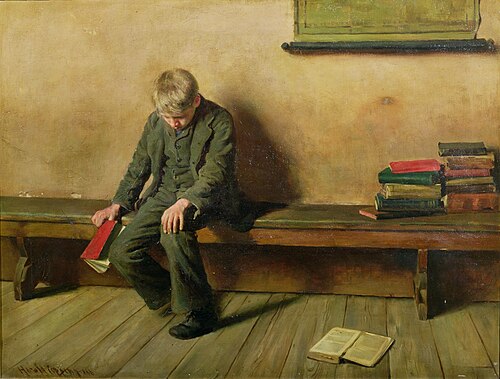 The Dunce, 1886, Harold Copping