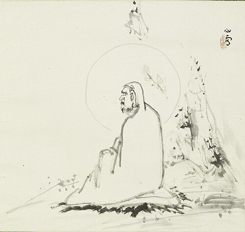 日本 桥本关雪无量寿佛图轴, , Hashimoto Kansetsu