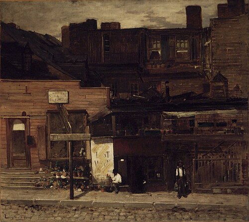 Duane Street, New York, 1877, Louis Comfort Tiffany