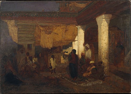 Snake Charmer at Tangier, Africa, 1872, Louis Comfort Tiffany