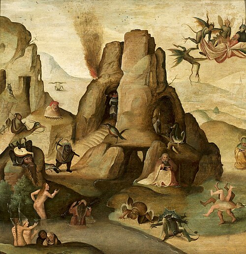 La Tentation de saint Antoine., 1530, Jan Mandyn