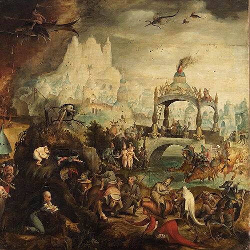 Versuchung des Hl. Antonius, 1550, Jan Mandyn
