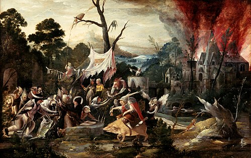 La Tentation de saint Antoine, 1570, Jan Mandyn