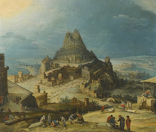La Tour de Babel, 1550, Hendrik III van Cleve