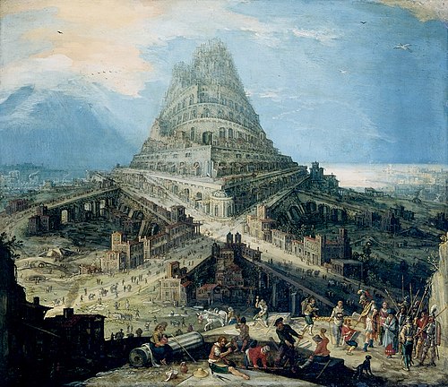 La Construction de la Tour de Babel, 1550, Hendrik III van Cleve
