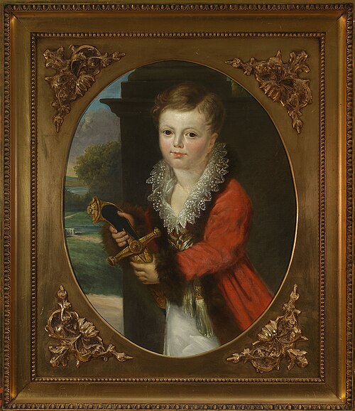 Portrait of Zygmunt Krasiński as a child., 1820, Henri-François Riesener