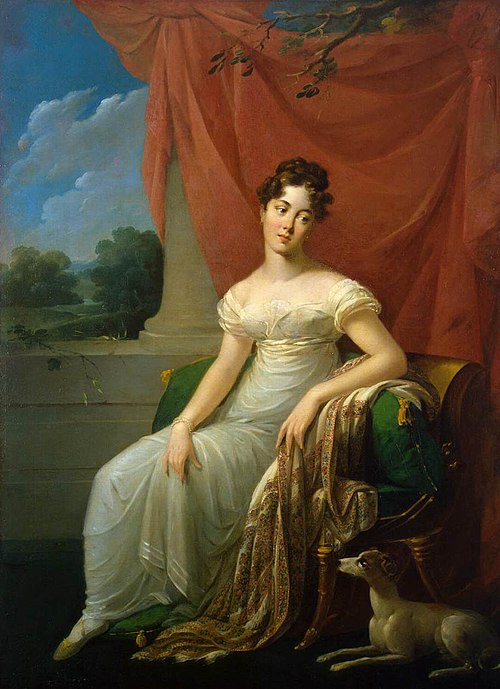 Portrait of Sofia Apraxina, 1818, Henri-François Riesener