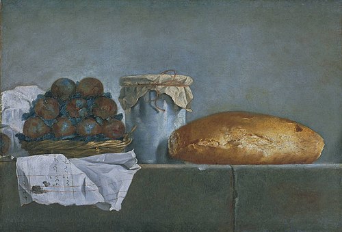 Still Life with Fruit and Bread, 1770, Henri-Horace Roland Delaporte