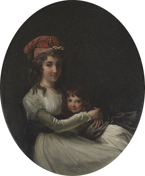 Portrait of a Mother and Daughter, 1793, Henri-Pierre Danloux
