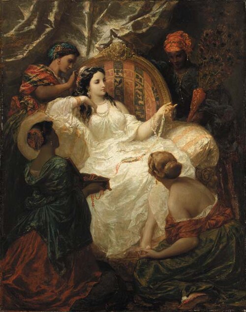 The Dressing of the Favorite, 1857, Henri-Pierre Picou
