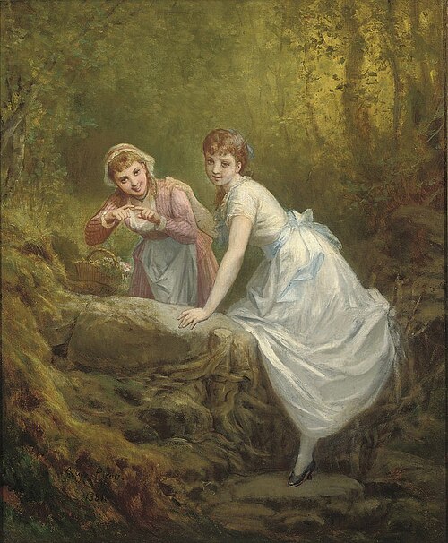 The flower pickers, 1881, Henri-Pierre Picou