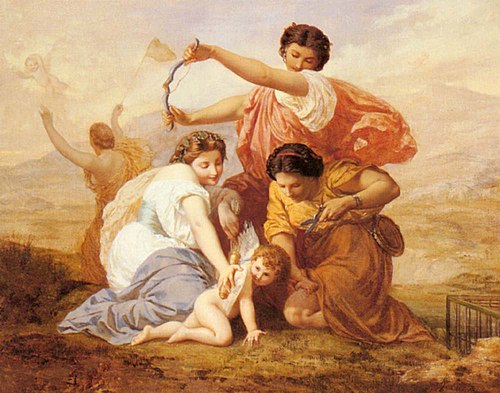 Clipping Cupid's Wings, 1850, Henri-Pierre Picou