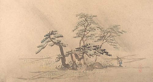 One of Six Views of Atsugi, 1831, Watanabe Kazan