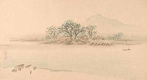 One of Six Views of Atsugi, 1831, Watanabe Kazan