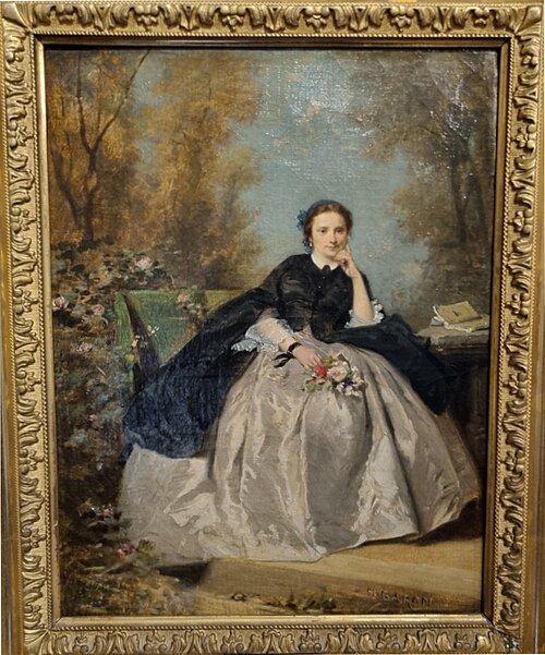 Portrait de jeune femme, , Henri Baron