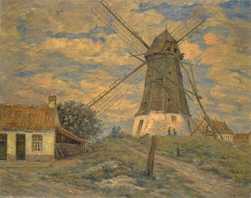 Dixmuide - Le Vieux moulin, 1927, Henri Duhem