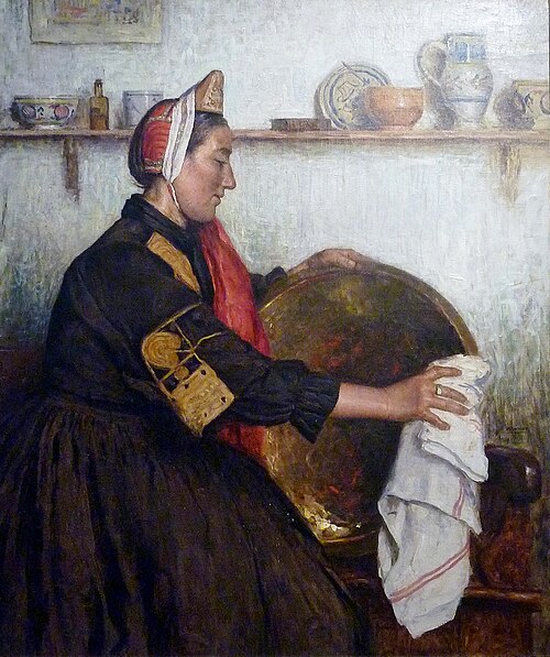La Bigoudène au travail, 1926, Henri Guinier
