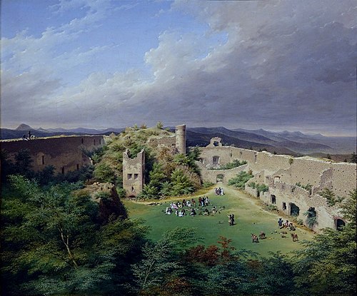 Vue du Haut-Landsbourg, 1833, Henri Lebert