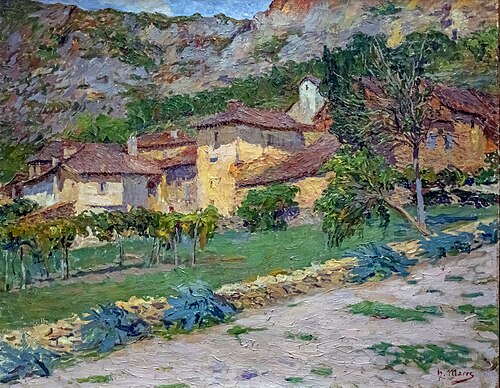 Maisons à Larroque, 1906, Henri Marre