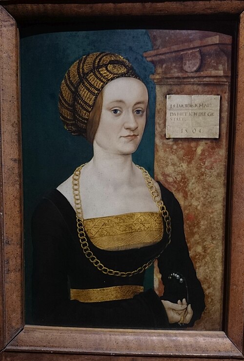 Bildnis der Barbara Schellenberger, geborene Ehem, 1507, Hans Burgkmair