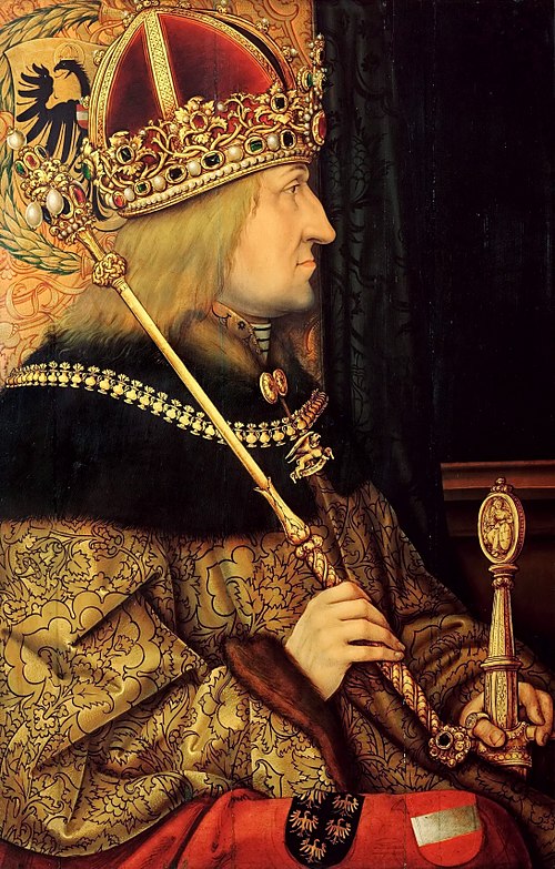 Portrait of Frederick III, Holy Roman Emperor, 1450, Hans Burgkmair