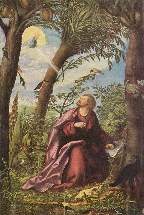John the Evangelist on Patmos, 1518, Hans Burgkmair