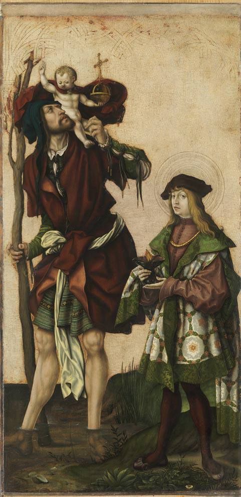 Sigismund Sebastian Altar: Saints Christopher and Vitus, 1505, Hans Burgkmair