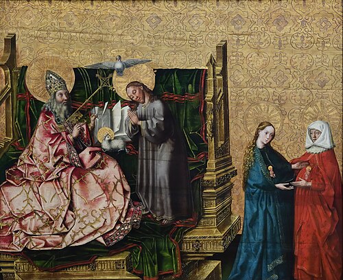 The Council of Salvation, 1445, Konrad Witz