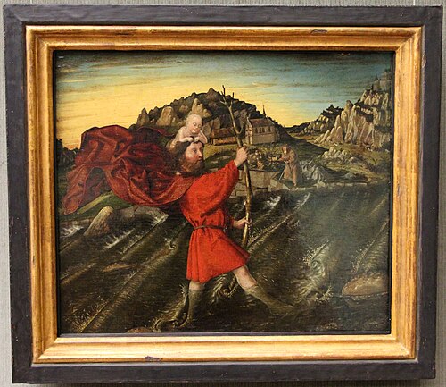 Saint Christopher (Berlin), 1445, Konrad Witz