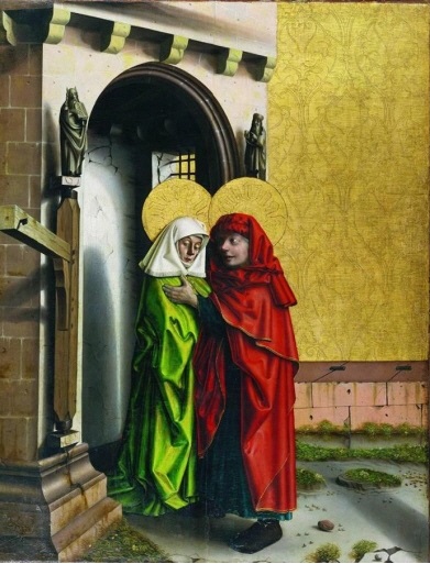 Joachim et Anne à la porte dorée, 1438, Konrad Witz