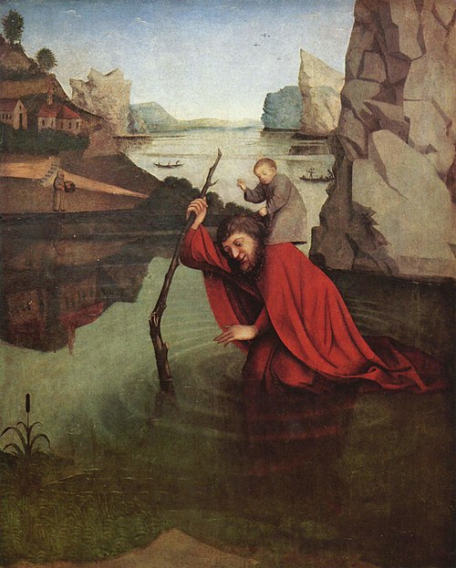 Saint Christophe, 1435, Konrad Witz