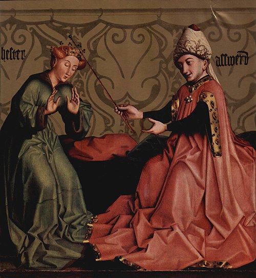 Esther devant Assuérus, 1435, Konrad Witz