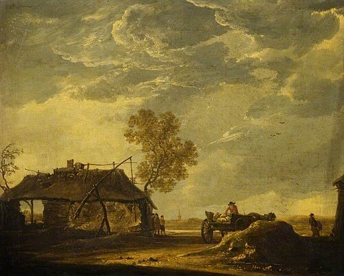 Farm Buildings and Figures, , Aelbert Cuyp
