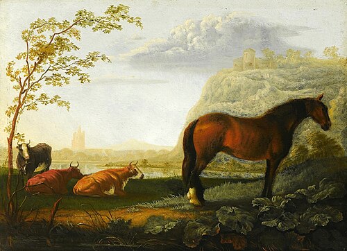 Le Cheval et le bétail sur un pâturage., 1650, Albert Cuyp