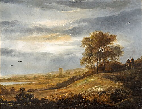 Sunset landscape, 1648, Albert Cuyp