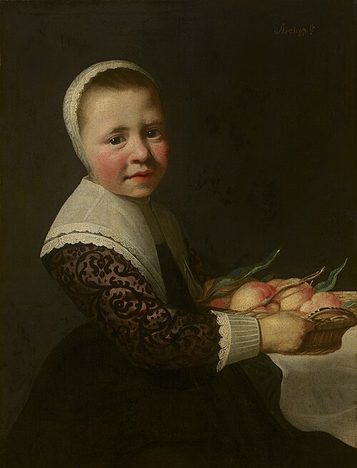 Portrait of a Girl with Peaches, 1650, Aelbert Cuyp