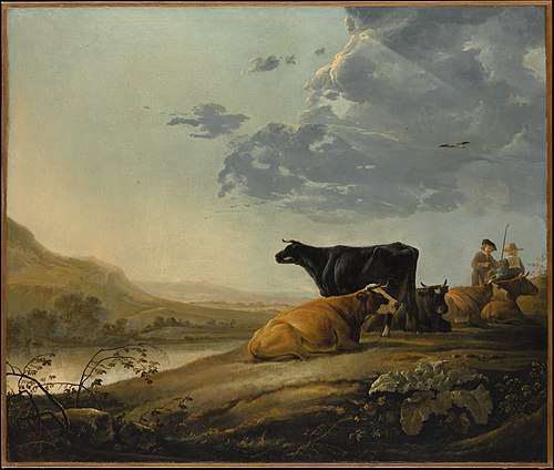 Young Herdsmen with Cows, 1657, Aelbert Cuyp
