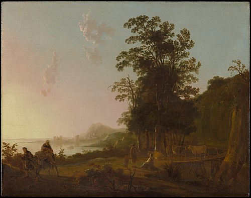 Landscape with the Flight into Egypt, 1650, Aelbert Cuyp