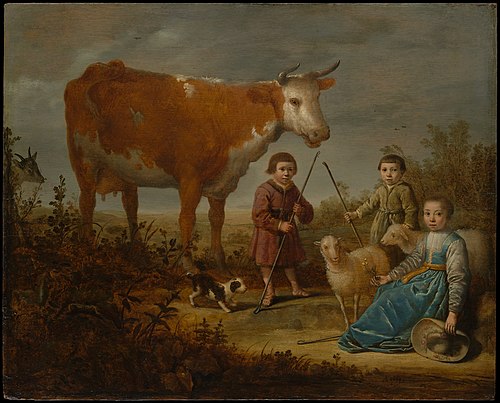 Children and a Cow, 1650, Aelbert Cuyp