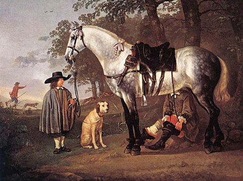 A Grey Horse in a Landscape, 1650, Albert Cuyp
