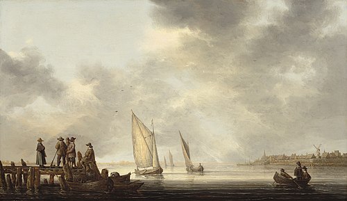 A Pier Overlooking Dordrecht, 1640, Aelbert Cuyp