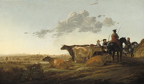 Landscape with Herdsmen, 1650, Aelbert Cuyp