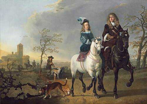 Lady and Gentleman on Horseback, 1655, Aelbert Cuyp
