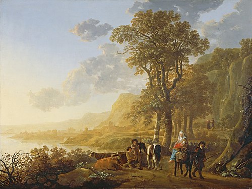 The Flight into Egypt, 1655, Albert Cuyp