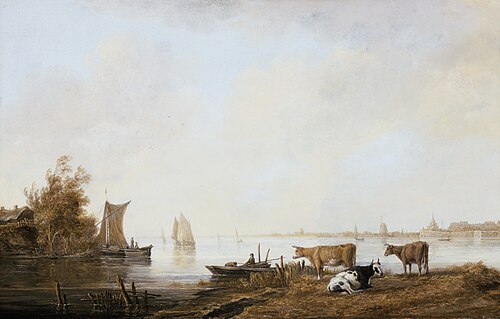 View of the Maas near Dordrecht, 1644, Aelbert Cuyp