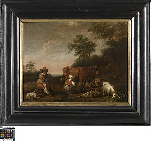 Landschap met herder en melkmeid, 1620, Albert Cuyp